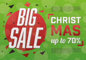 Free Christmas Sale Vector Background - Free vector #337253