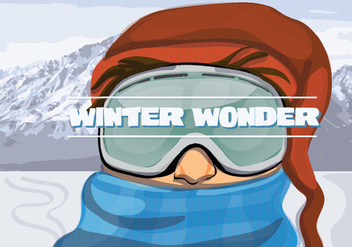 Free Winter Adventure Illustration Vector - Free vector #337273