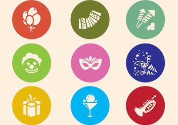 Party Icons - vector #338023 gratis