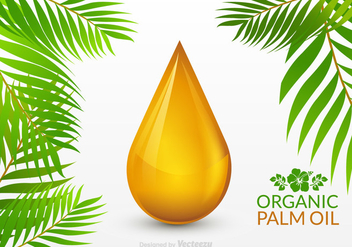 Free Palm Oil Drop Vector - vector #341383 gratis