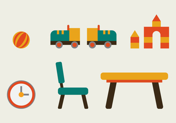 Free Kids Room Vector Icons #10 - Free vector #342773