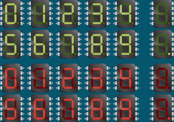 Numerical Microchips - Free vector #343383