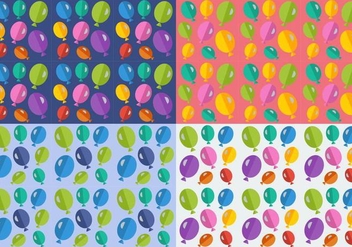Free Balloons Seamless Patterns - Free vector #345363