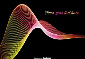 Abstract colorful and bright wave - vector gratuit #345613 