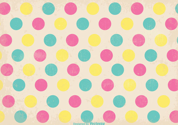 Old Retro Polka Dot Style Background - бесплатный vector #346753