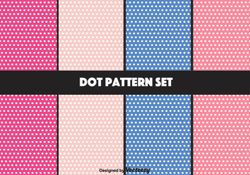 Girly Vector Dot Pattern Set - Free vector #346843