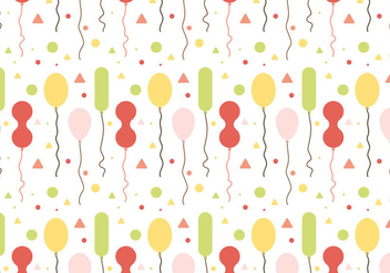 Free Balloons Pattern Vector #1 - Free vector #347483