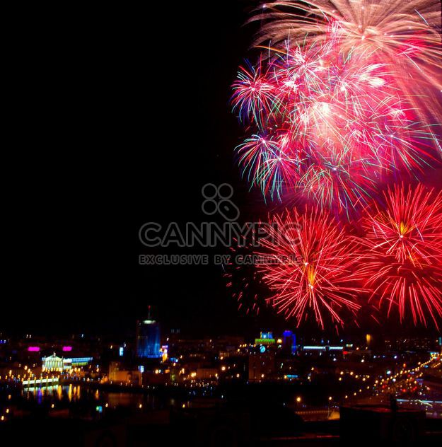 Salute in night Chelyabinsk on City Day - бесплатный image #348373