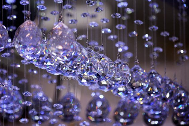 Beautiful purple crystals hanging - Free image #348573