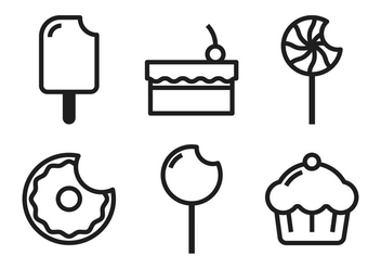 Cake Pop Icons - vector gratuit #349163 