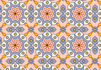 Arabic Pattern Background Vector - Free vector #349493