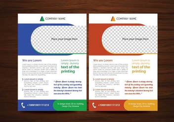 Vector Brochure Flyer design Layout template in A4 size - vector gratuit #349563 