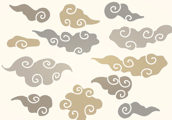 Vector Chinese Clouds - Free vector #350023