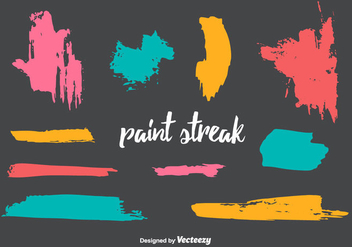 Paint Streak Vector - vector gratuit #350693 