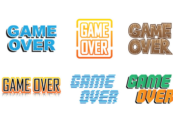 Game Over Collections - vector #351673 gratis
