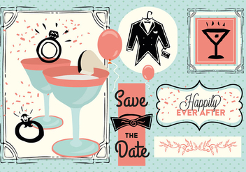 Free Save The Date Vector - Free vector #352843