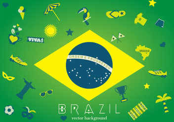 Brazil Background - vector gratuit #353153 