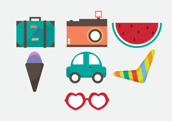 Free Vacation Vector Icons - Free vector #353243