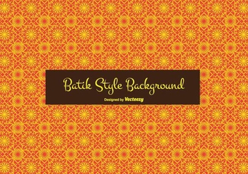 Batik Style Vector Background - vector gratuit #353883 