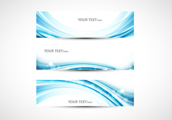 Abstract Blue Wave Header - Free vector #354643