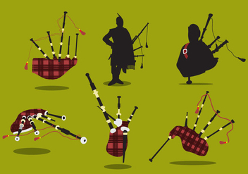 Scottish Bagpipes Vector - Free vector #355883