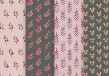 Free Vector Leaves Patterns - Free vector #356323