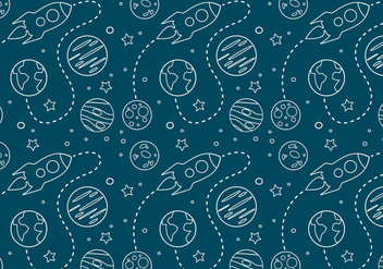 Free Space Seamless Pattern Background - бесплатный vector #356613
