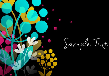 Colorful Floral Background - vector gratuit #356623 