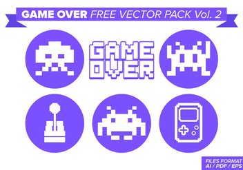 Game Over Free Vector Pack Vol. 2 - Free vector #357633