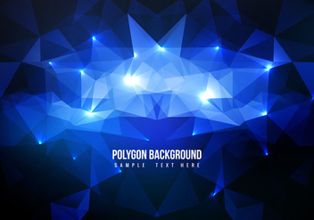 Free Blue Polygon Vector Background - Free vector #358183