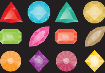 Colorful Strass Stones - Free vector #358283