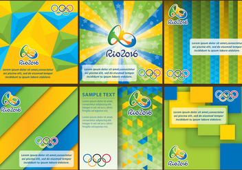 Rio 2016 Backgrounds - vector gratuit #358563 