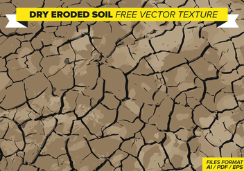 Dry Eroded Soil Free Vector Texture - Free vector #358893