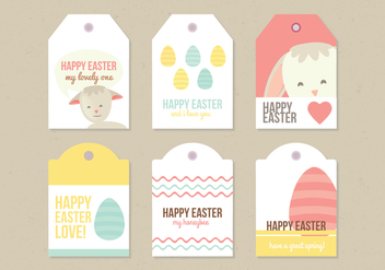 Vector Easter Labels - Free vector #359233