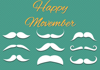 Free Happy Movember Vector - бесплатный vector #360253