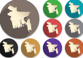 Vector Bangladesh Map Icon - бесплатный vector #360393