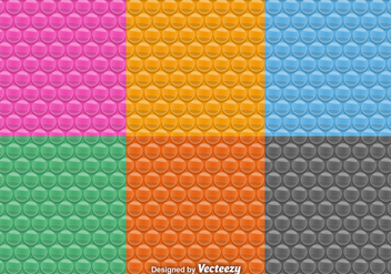 Vector Seamless Patterns Of Bubble Wrap Set - Kostenloses vector #360593