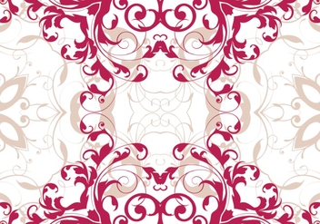 Magenta Seamless Floral Pattern - Free vector #361973