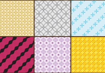 Batik Patterns Color - бесплатный vector #362903