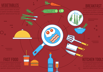 Free Vector Food Icons - Free vector #363103