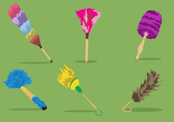 Colorful Feather Duster - бесплатный vector #363203