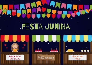 Festa Junina Vector - бесплатный vector #363313