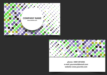 Free Vector Colorful Business Card - бесплатный vector #363383