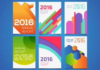 Annual Report Templates Vector - Free vector #363743