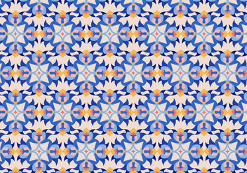 Floral Tile Pattern - vector gratuit #363823 