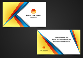 Free Vector Visiting Card Background - Kostenloses vector #364603