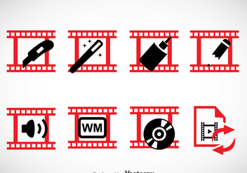 Video Editing Icons Sets - vector gratuit #364963 