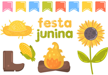 Festa Junina Vector Illustration - vector gratuit #364983 