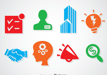 Enterpreneurship Colorful Icons - Free vector #366443