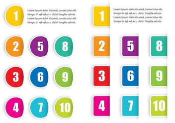 Colorful Bullet Points - Kostenloses vector #366843